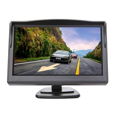 Imagem de Yasoca tela LCD TFT de 5 polegadas para visualização traseira do carro com 2 suportes opcionais (suporte de sucção e suporte de adesivo normal)