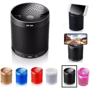 Imagem de Caixa de Som Bluetooth Portátil Q3, MP3, Pen Drive, FM, Celular