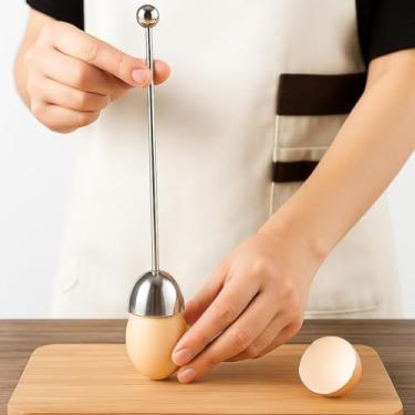 Imagem de Cortador Abridor Tampa Corte Cascas Ovos Premium Inox