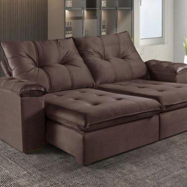 Imagem de Sofá Retrátil e Reclinável 3 Lugares M-194 2,30m Molas Ensacadas Pillo