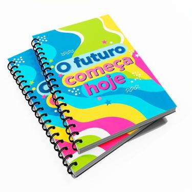 Imagem de Caderno Universitário 200 fls10 Mat Mot O Futuro Começa Hoje