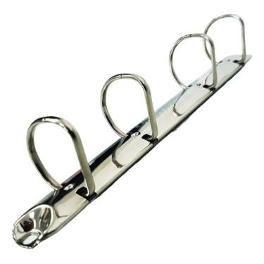 Imagem de 10 Garra Em D Para Fichário Circular 4 Argolas 45 Mm - P/ A4