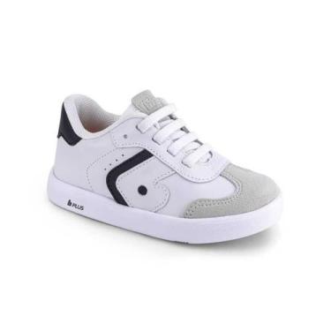 Imagem de Tênis Infantil BIBI Agility Mini II Couro Masculino, Branco, 24