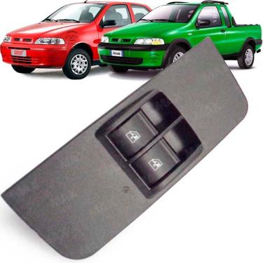 Imagem de Botão De Vidro Elétrico Fiat Palio Strada Dianteiro Esquerdo