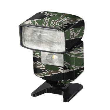Imagem de HVL-F45RM Película Anti-riscos Câmera Flash Vinil Wrap Adesivo Protetor para Sony HVL-F45RM Acessórios de Fotografia (Camuflagem Listra de Tigre)
