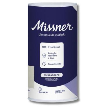 Imagem de ESPARADRAPO BRANCO 10CM X 4,5M MISSNER PA.0750 Kit com 2 Unidades
