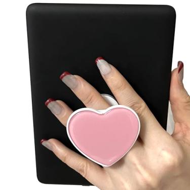 Imagem de Gowjaw Suporte dobrável expansível de coração fofo para Kindle eReaders iPhone e smartphone (rosa)