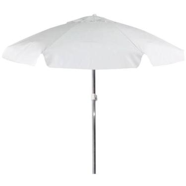 Imagem de Guarda-Sol Em Bagum Haste De Alumínio 1,80M Branco 9601 Bel