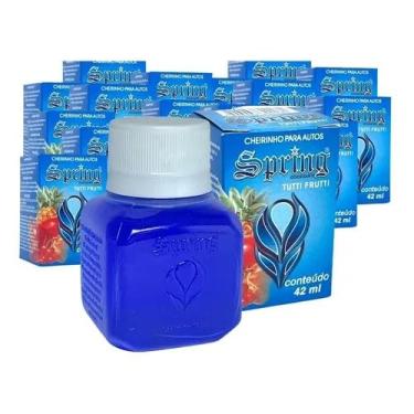 Imagem de Kit 24 Unidades Cheirinho para Autos Spring 42ml Odorizante Automotivo Fragrância Tutti Frutti