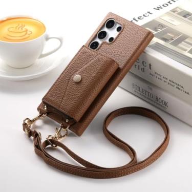 Imagem de Capa tipo carteira para Samsung Galaxy A55 com porta-cartões (para Samsung Galaxy A55/Marrom)