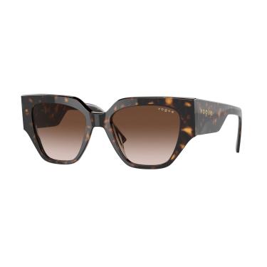 Imagem de Óculos de Sol Vogue Eyewear 0VO5409S W65613 Tam 52 / Havana Marrom - Lentes Marrom Gradiente