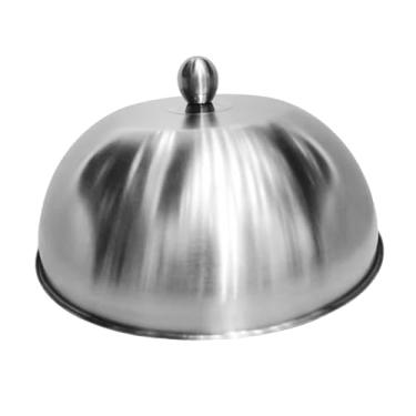 Imagem de DimyFew Tampa para hambúrguer com cúpula de derretimento de queijo, ferramenta para churrasco, tampa universal para grelha, capa resistente para alinhavar, 28 Cm X 28 Cm X 10.8