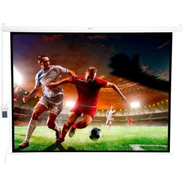 Imagem de Tela de Projeção Elétrica 200x150cm 127V  Goldentec