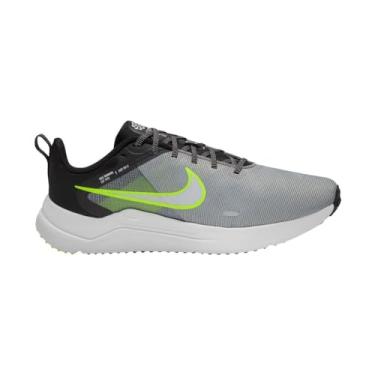 Imagem de NIKE Tênis masculino Downshifter 12 Low, Cinza lobo/branco/preto/volt, 39