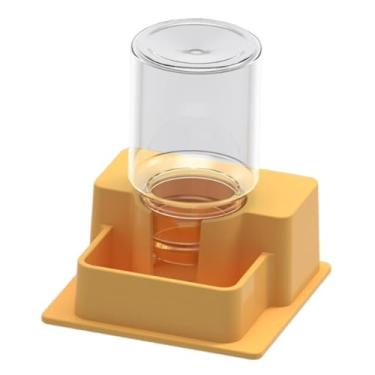 Imagem de KiBcsLic Alimentador de répteis, dispensador automático de água, acessórios para aquário e tanque, Amarelo