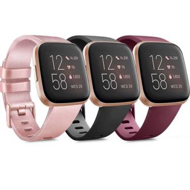 Imagem de Pulseiras de silicone macio de reposição para Fitbit Versa 2/Versa/Lit