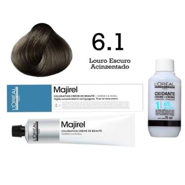 Imagem de Coloração Majirel 6.1 Louro Escuro Acinzentado + Emulsão Oxi 20 Vol. 7