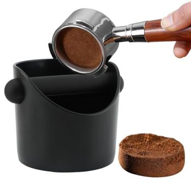 Imagem de Caixa de café expresso Knock Box para café com absorção de choque, acessórios de café expresso recipiente com barra removível para escritório em casa e café