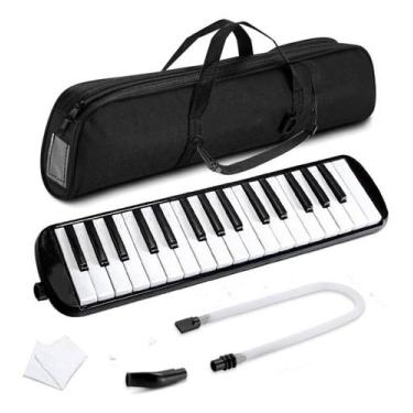 Imagem de Escaleta De Sopro Mini Teclado 32 Teclas Infantil Musica - FenixCv Min