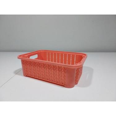 Imagem de Cesto Organizador Empilhável - TF Solados, Salmão