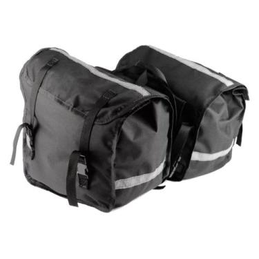 Imagem de Alforge Lateral Moto Universal em Nylon 21 a 26 litros - Tondin, Preto