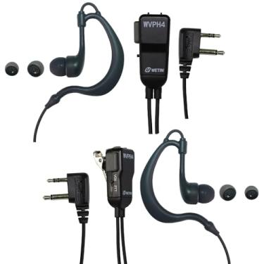 Imagem de Fone de ouvido Walkie Talkie com microfone compatível com Walkie Talkie Midland gxt1000vp4 gxt1000 com par PTT/VOX