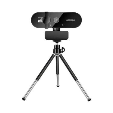 Imagem de Webcam USB 4K 2K Com Tripé Microfone Autofoco Para PC Laptop Transmiss