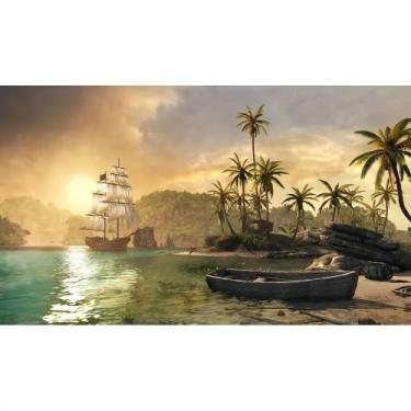 Imagem de Painel de Lona Navio Pirata Praia - Fabrika de festa, 250x200cm