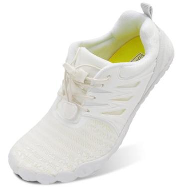 Imagem de Tênis de corrida de trilha L-RUN Minimalist White para homens EU41