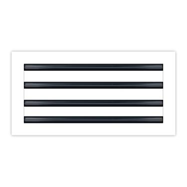 Imagem de BUILDMART - Capa de ventilação AC moderna 40,6 x 20,3 cm - Saída de ar branca decorativa - Difusor de slot linear padrão - Grade de registro para teto, paredes e pisos - Texas Buildmart