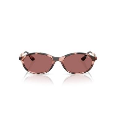 Imagem de Óculos de Sol Vogue Eyewear 0VO5625S 319969 Tam 52 / Rosa Havana - Lentes Roxo Escuro
