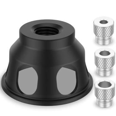 Imagem de Guia de perfuração vertical, kit de gabarito de cavilha, ângulo de 90 graus, guia de furo reto, posicionador de perfuração de furo reto, gabarito de autocentralização, 3 mangas de broca para