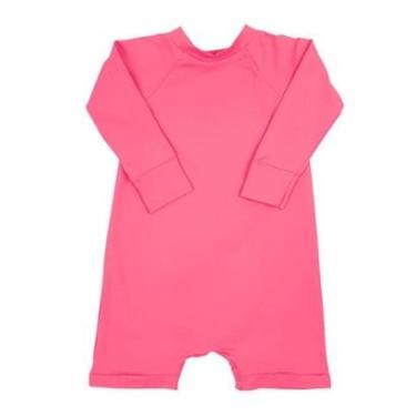 Imagem de Macaquinho Praia Bebê e Infantil Proteção UV Chiclete Neon Concuca-Feminino