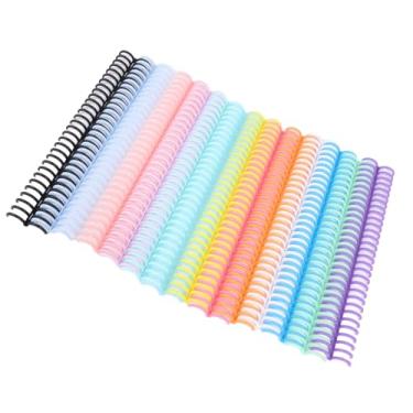 Imagem de Garosa 14 Coloros de Fichário de Plástico Pentes, 30 Anel PP Pente de Ligação Espinha 150 Capacidade de Folha para Papel A4 B5 A5, Com 14 Cores Vibrantes para Encadernação de Documentos