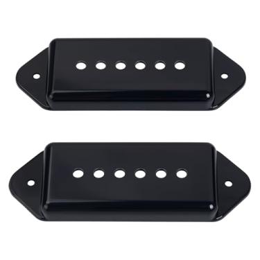Imagem de Banworks Capas de captador de plástico P90 para guitarra elétrica P90 capas de captador de orelha de cachorro 50 mm (1-31/81.3 cm) capas de captador de pescoço para guitarra elétrica Epiphone Les Paul
