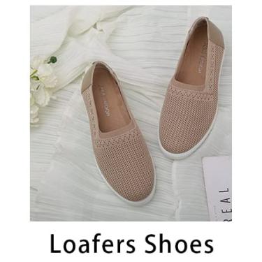 Imagem de JENN ARDOR Tênis feminino leve, respirável, casual, para caminhada, ortopédico, sem cadarço, para caminhada, Bege - 6, 8.5