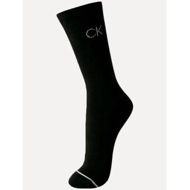 Imagem de Meia Calvin Klein Esportiva Cano Longo Preta 1UN, UN