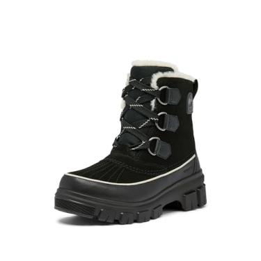 Imagem de Sorel Bota de neve feminina impermeável Tivoli V, Preto/Fawn, 34