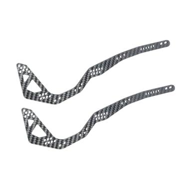 Imagem de High Clearance Carbon LCG Chassis Kit Fiber Carbon Rails Body Mount Front Rear Chassis Brace Skid Plate Sliders Upgrade Parts (Carbon Rails)