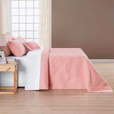 Imagem de Cobre Leito Casal Queen 2,60x2,40 Colcha Ellos 200 Fios Liso - Bella L