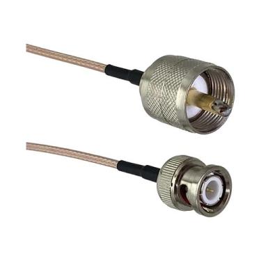 Imagem de Conector UHF PL259 SO239 Para SMA UHF BNC Macho Fêmea Crimpado Jumper 