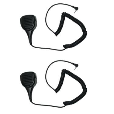Imagem de BVMAG Microfone de alto-falante compatível com Motorola Talkabout T200 MR350R MH230R T260 T600 T200TP T260TP T460 Walkie Talkie Rádio bidirecional Pacote com 2