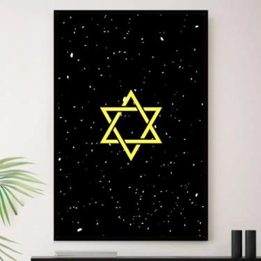 Imagem de Genérico, Quadro Estrela De Davi Simbolo Fe Decorativo A3 35x45cm