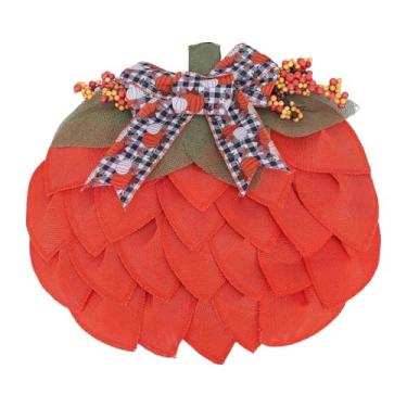 Imagem de Pssopp Guirlanda de Abóbora da Porta da Frente, Adicione Atmosfera Quente e Elegante Material de Estopa Alta Várias Ocasiões Grinaldas de Abóbora para o Outono