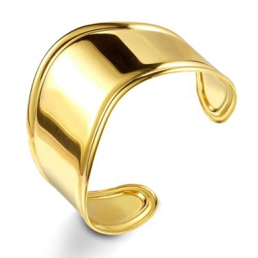 Imagem de FLORA BRACELETE FOLHEADO A OURO 18K ONDULADO (DOURADO)