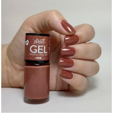 Imagem de Esmalte Efeito Gel Mpb Bella Brazil 9ml  Brilho e Longa Duração