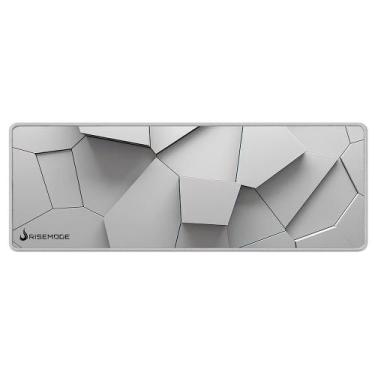 Imagem de Mousepad Gamer Rise Mode 3D 02, Estendido 900x300mm, Borda Costurada, 