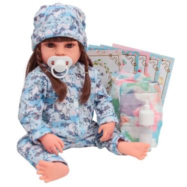 Imagem de Bebe Reborn Boneca De Silicone Pode Molhar Com Kit Itens