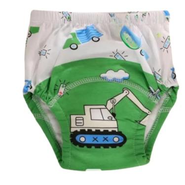 Imagem de Cueca de Treinamento Desfralde Infantil Bebê (MENINO 1 CUECA - TRATOR, Médio)