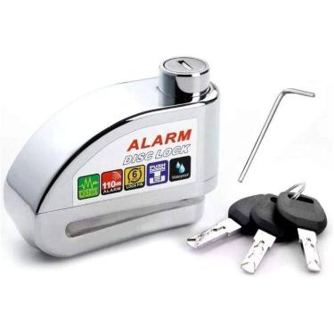 Imagem de Super Trava Roda Antifurto Alarme 2 Chaves Bicicleta